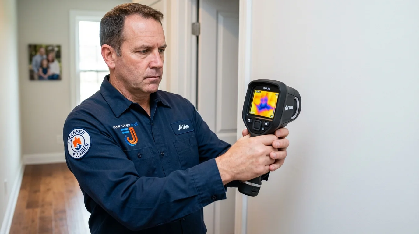 Thermal imaging leak detection by Johns Plumbing LLC in Zionsville